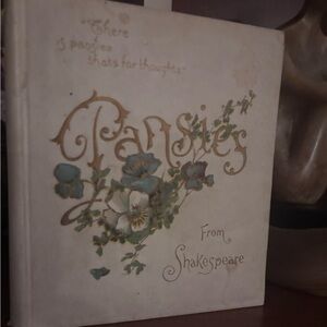 Pansies From Shakespeare. VTG antique book in excellent condition
